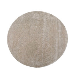 Damn LABEL51 Vloerkleden Mila - Taupe - Polyester - 150x150 cm - Rond