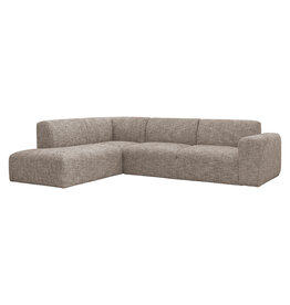 Damn LABEL51 Hoekbank Verona - Taupe - Geweven - Links Voorstaand