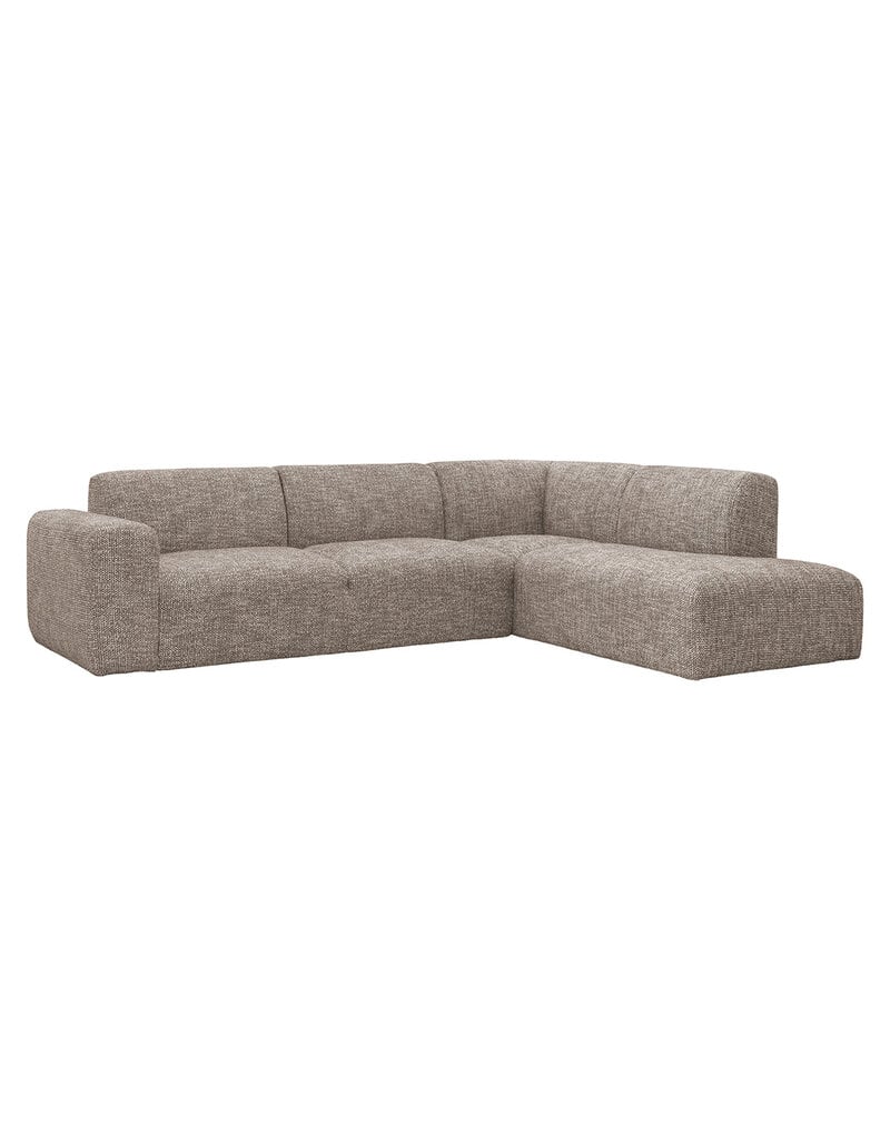 Damn LABEL51 Hoekbank Verona - Taupe - Geweven - Rechts Voorstaand