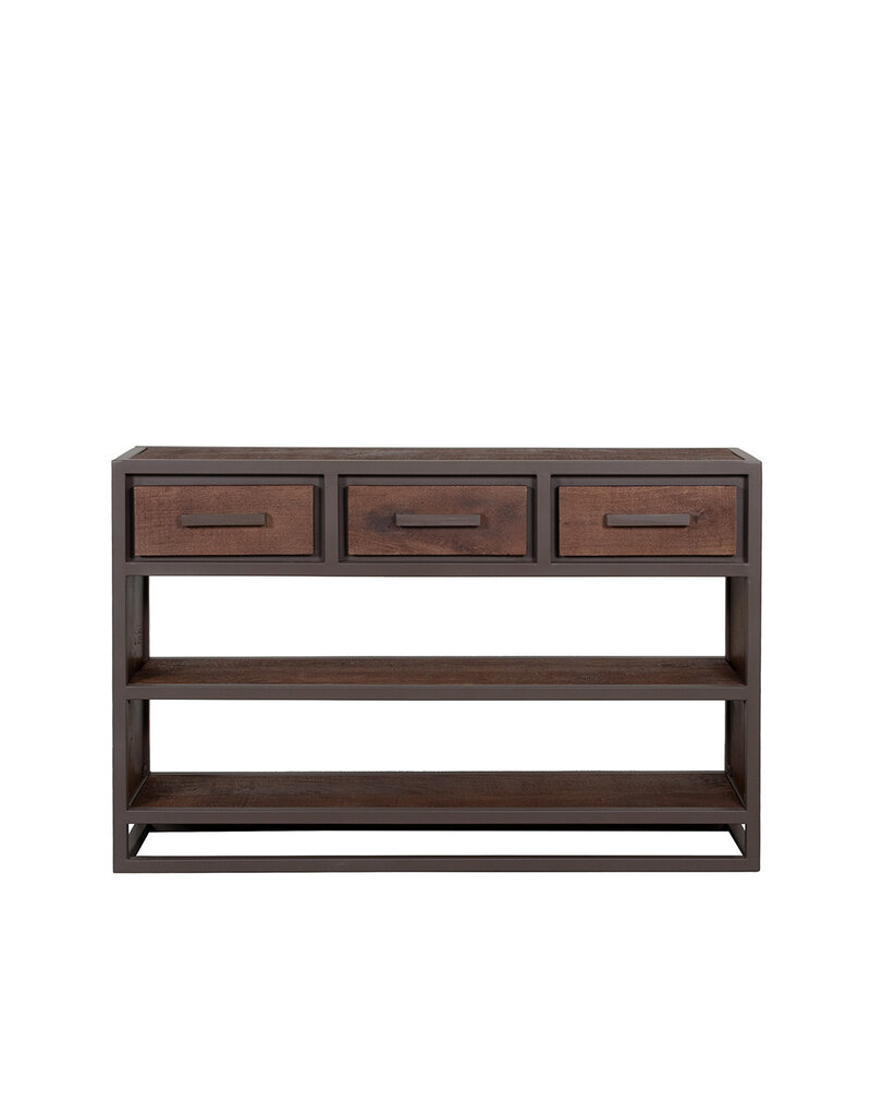 Damn LABEL51 Sidetable Peru - Espresso - Mangohout - 115 cm