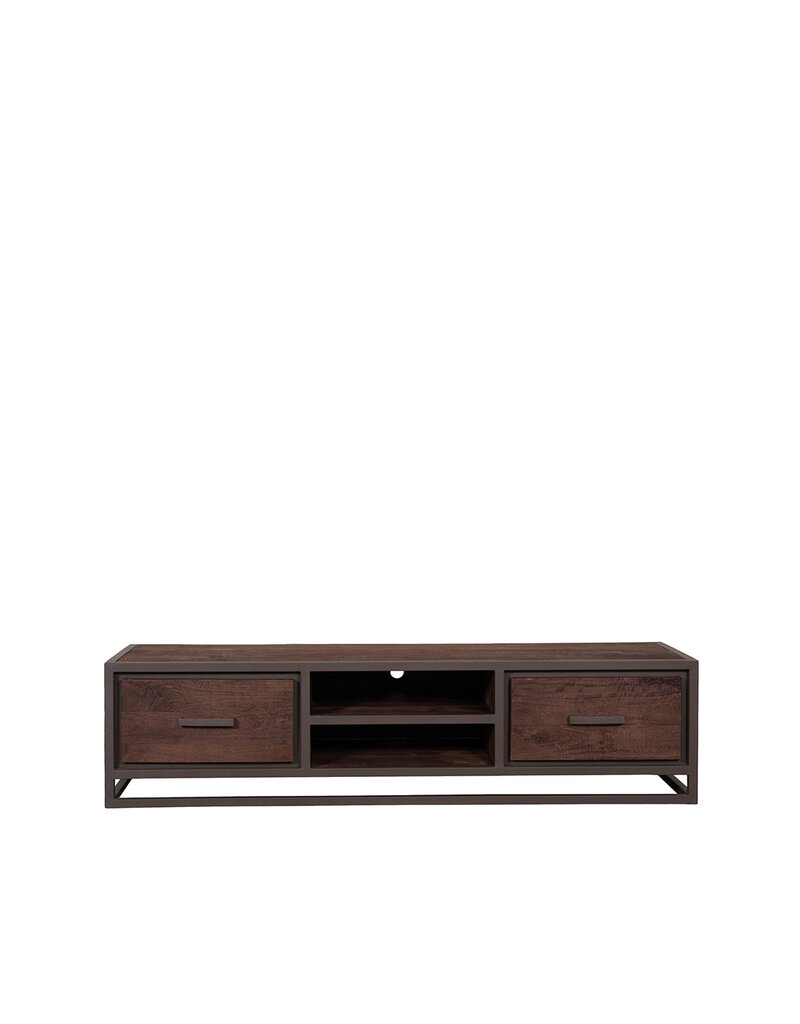 Damn LABEL51 Tv-Meubels Peru - Espresso - Mangohout - 160 cm