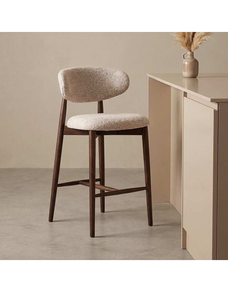 Damn LABEL51 Barkruk Kyoto - Beige - Superb - Laag