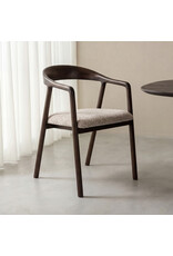 Damn LABEL51 Eetkamerstoel Lone - Beige - Geweven