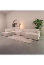 Damn LABEL51 Bank Kay - Naturel - Boucle - Links Voorstaand