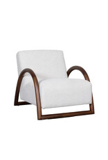 Damn LABEL51 Fauteuil Viggo - Naturel - Geweven - Walnoot Houten Frame