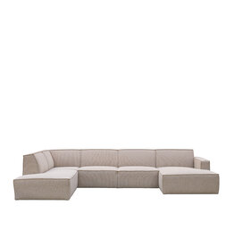 Damn LABEL51 Bank Kay - Naturel - Boucle - Links Voorstaand