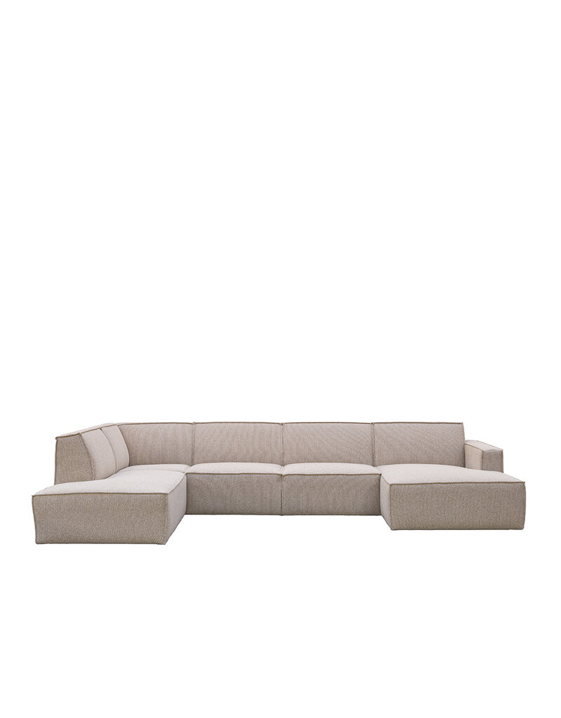 Damn LABEL51 Bank Kay - Naturel - Boucle - Links Voorstaand