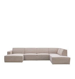 Damn LABEL51 Bank Kay - Naturel - Boucle - Rechts Voorstaand