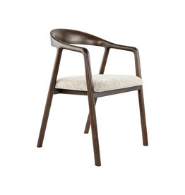 Damn LABEL51 Eetkamerstoel Lone - Beige - Geweven