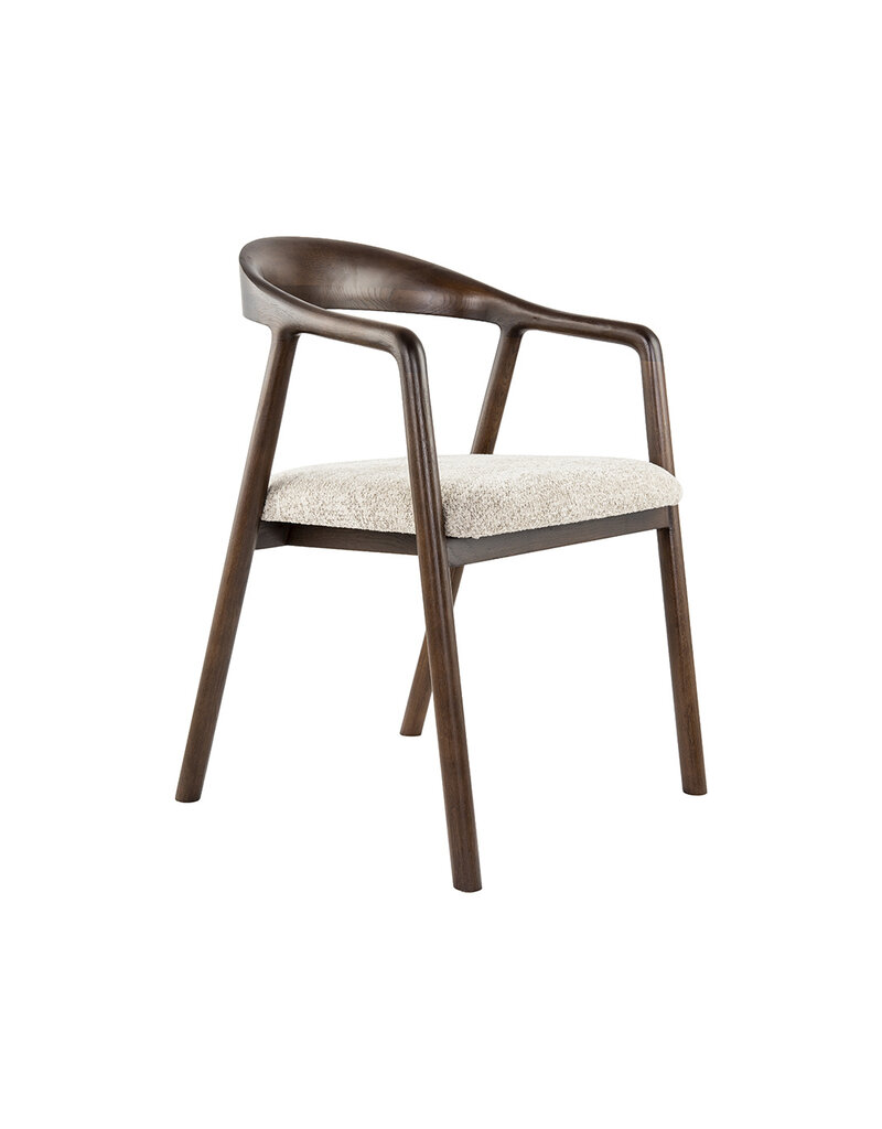 Damn LABEL51 Eetkamerstoel Lone - Beige - Geweven