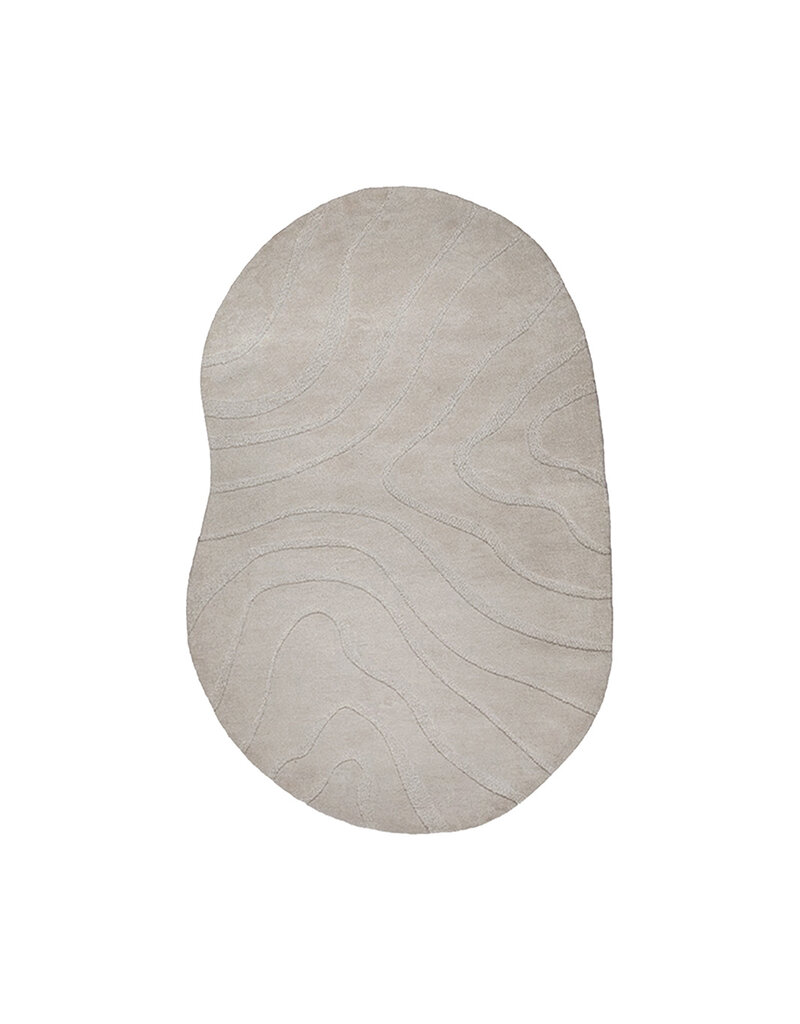 Damn LABEL51 Vloerkleden Goa - Taupe - Polyester - 160x230 cm - Organisch