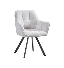 Damn LABEL51 Eetkamerstoel Riley - Naturel - Geweven