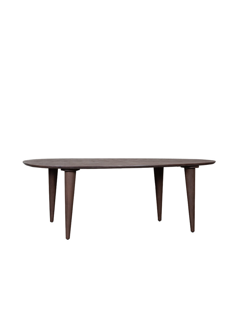Damn LABEL51 Eetkamertafel Fly - Espresso - Mangohout - 200 cm - Organisch