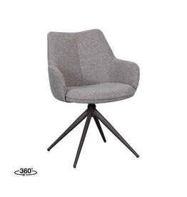 Damn LABEL51 Eetkamerstoel Sawa - Mushroom - Boucle