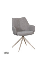 Damn LABEL51 Eetkamerstoel Sawa - Mushroom - Boucle