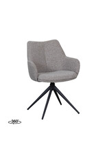 Damn LABEL51 Eetkamerstoel Sawa - Mushroom - Boucle