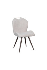 Damn LABEL51 Eetkamerstoel Silly - Naturel - Boucle - Brons Metalen Frame