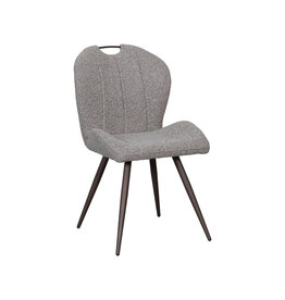 Damn LABEL51 Eetkamerstoel Silly - Mushroom - Boucle - Brons Metalen Frame
