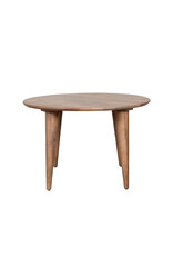 Damn LABEL51 Eetkamertafel Fly - Nature Smooth - Mangohout - 120 cm - Rond