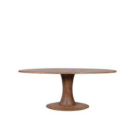 Damn LABEL51 Eetkamertafel Craft - Nature Smooth - Mangohout - 200 cm - Ovaal