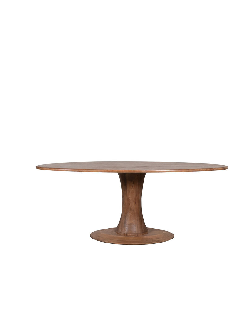 Damn LABEL51 Eetkamertafel Craft - Nature Smooth - Mangohout - 200 cm - Ovaal