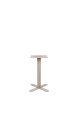 Damn LABEL51 Eetkamertafel X-Poot - Taupe - Metaal - X-Poot 50x50 cm