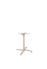 Damn LABEL51 Eetkamertafel Tafelpoot Vouwbaar - Taupe - Metaal - 4-Poot