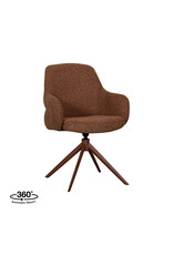 Damn LABEL51 Eetkamerstoel Bern - Coral - Boucle - Coral Metalen Frame