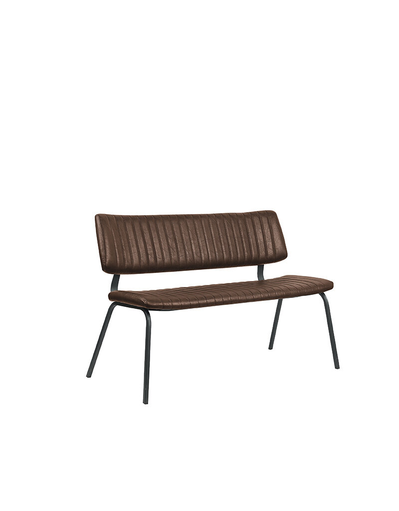Damn LABEL51 Eetkamerbanken Gusto - Bruin - Kunstleder - 120 cm