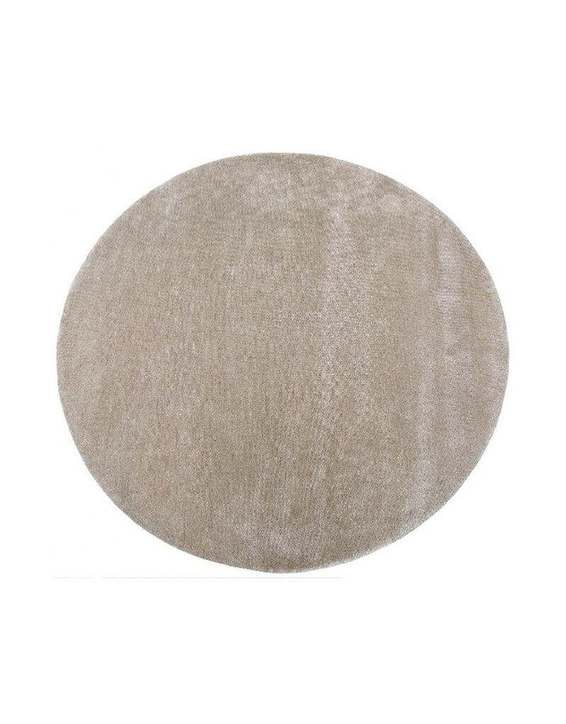 Damn LABEL51 Vloerkleden Mila - Taupe - Polyester - 200x200 cm - Rond