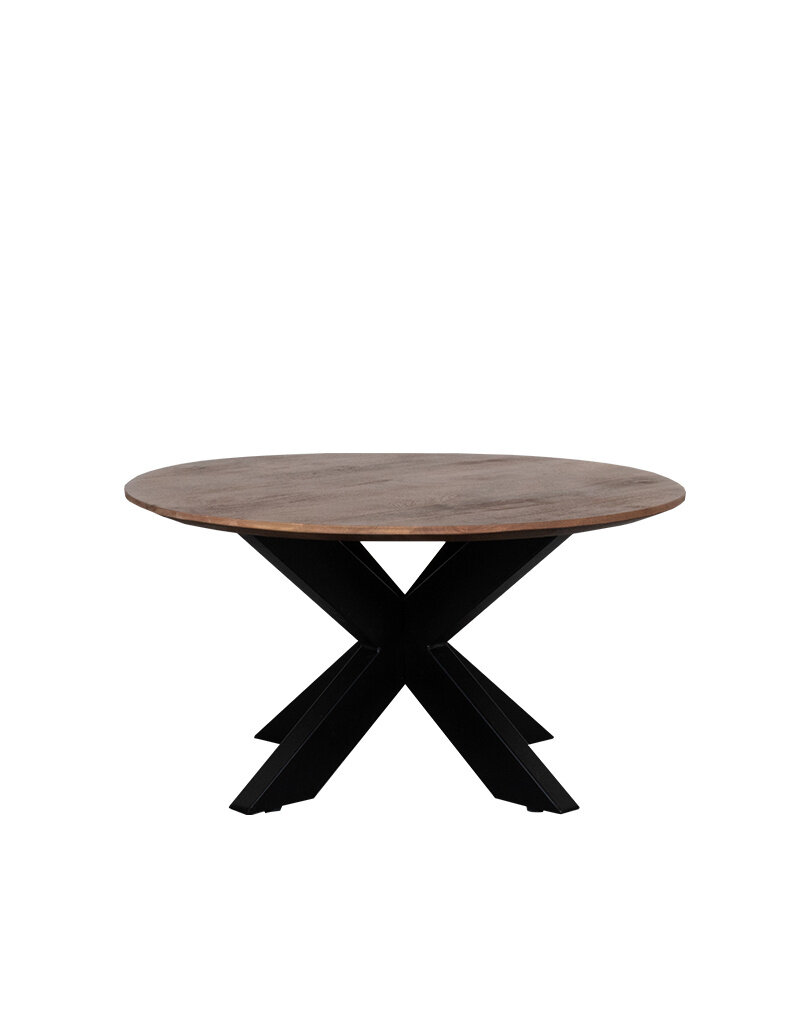 Damn LABEL51 Salontafel Otis - Nature Smooth - Mangohout - 80 cm - Rond