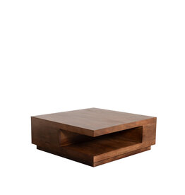 Damn LABEL51 Salontafel Square - Nature Smooth - Mangohout - 80 cm
