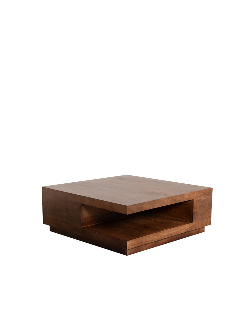 Damn LABEL51 Salontafel Square - Nature Smooth - Mangohout - 80 cm
