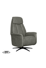 Damn LABEL51 Fauteuil Oslo - Taupe - Kunstleder - 1-Motorig