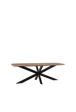 Damn LABEL51 Eetkamertafel Zane - Espresso - Mangohout - 190 cm