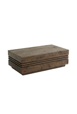 Damn LABEL51 Salontafel Notch - Espresso - Mangohout - 110 cm