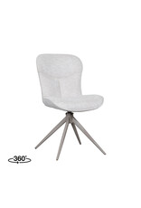 Damn LABEL51 Eetkamerstoel Thorben - Naturel - Canyon - Taupe Metalen Frame