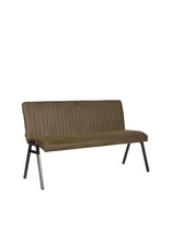 Damn LABEL51 Eetkamerbank Matz - Army - Microvezel - 145 cm