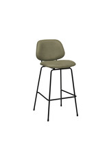 Damn LABEL51 Barkruk Bello - Moss - Micro Suede - Hoog