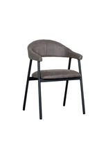 LABEL51 Eetkamerstoel Amaze - Antraciet - Micro Suede