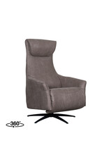 LABEL51 Fauteuil Lund - Taupe - Micro Suede
