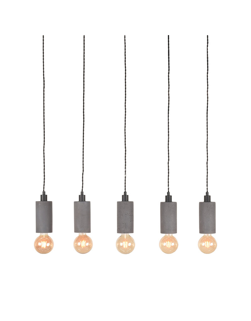 LABEL51 LABEL51 Hanglamp Fresco - Concrete - Beton - 5-Lichts