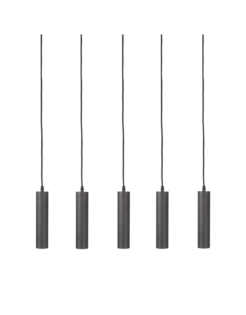 LABEL51 LABEL51 Hanglamp Ferroli - Zwart - Metaal - 5-lichts