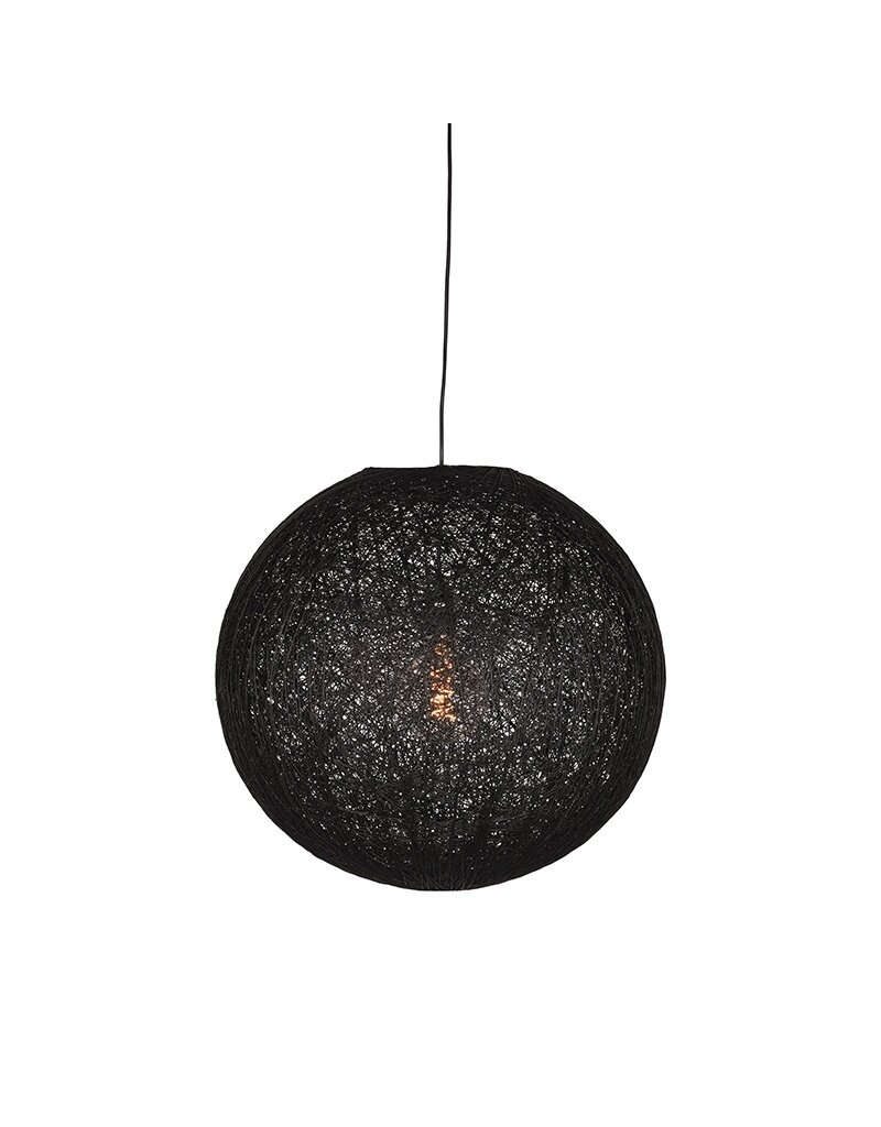 LABEL51 LABEL51 Hanglamp Twist - Zwart - Vlas - M