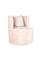 LABEL51 LABEL51 Fauteuil Evy - Naturel - Velours - 65 cm