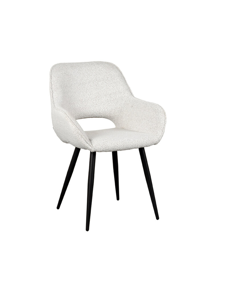 LABEL51 LABEL51 Eetkamerstoel Fer - Wit - Boucle