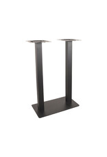 LABEL51 LABEL51 Bartafel Tafelpoot Dubbel - Zwart - Metaal - Dubbel - 108 cm