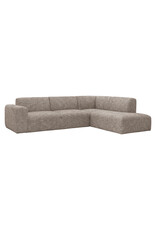 Damn LABEL51 Hoekbank Verona - Taupe - Geweven - Rechts Voorstaand