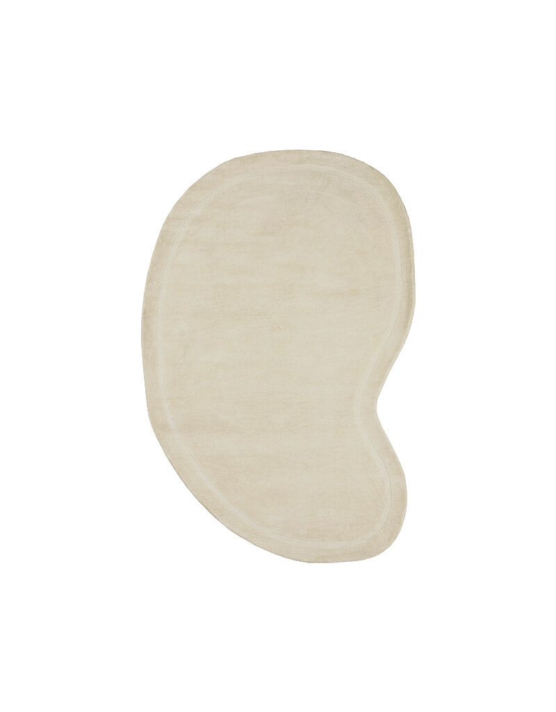 Damn LABEL51 Vloerkleden Mody - Zand - Polyester - 160x230 cm - Organisch