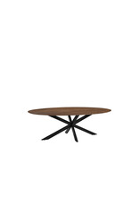 Damn LABEL51 Eetkamertafel James - Nature Smooth - Mangohout - 160 cm - Ovaal
